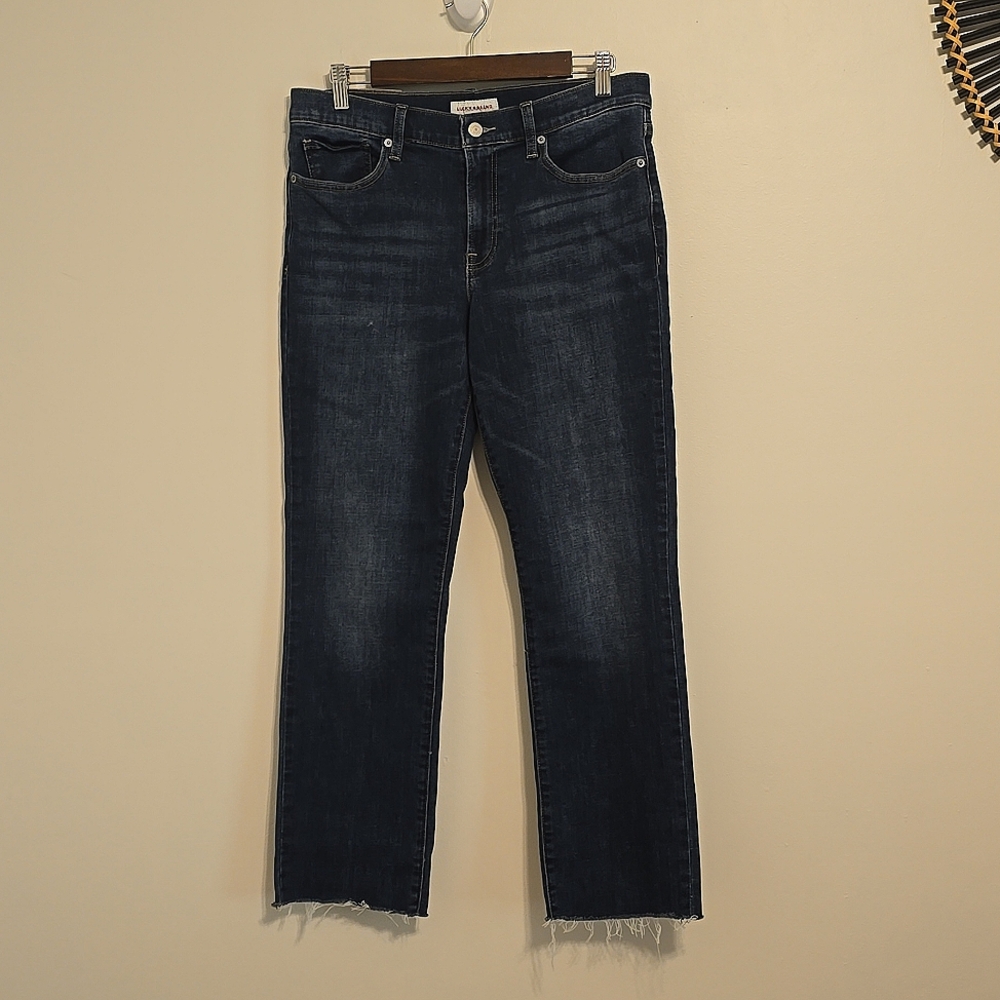 Lucky Brand Sweet Mid Rise Straight Raw Hem Jeans / Size 12